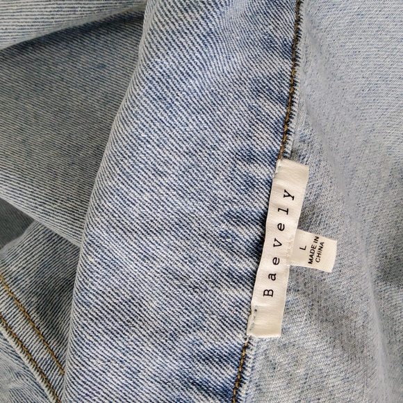 Baevely Pearl Embellished Denim Jacket - Picture 7 of 9